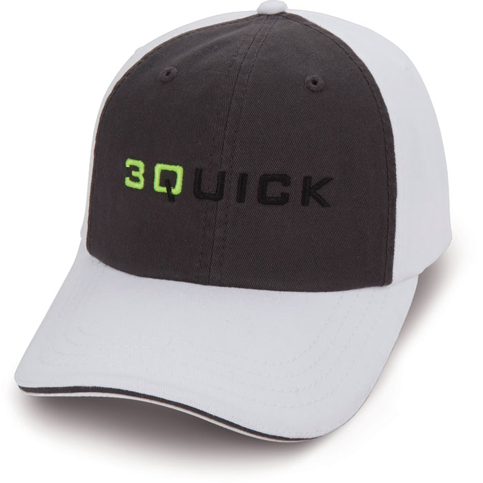 3d quick custom cap black white
